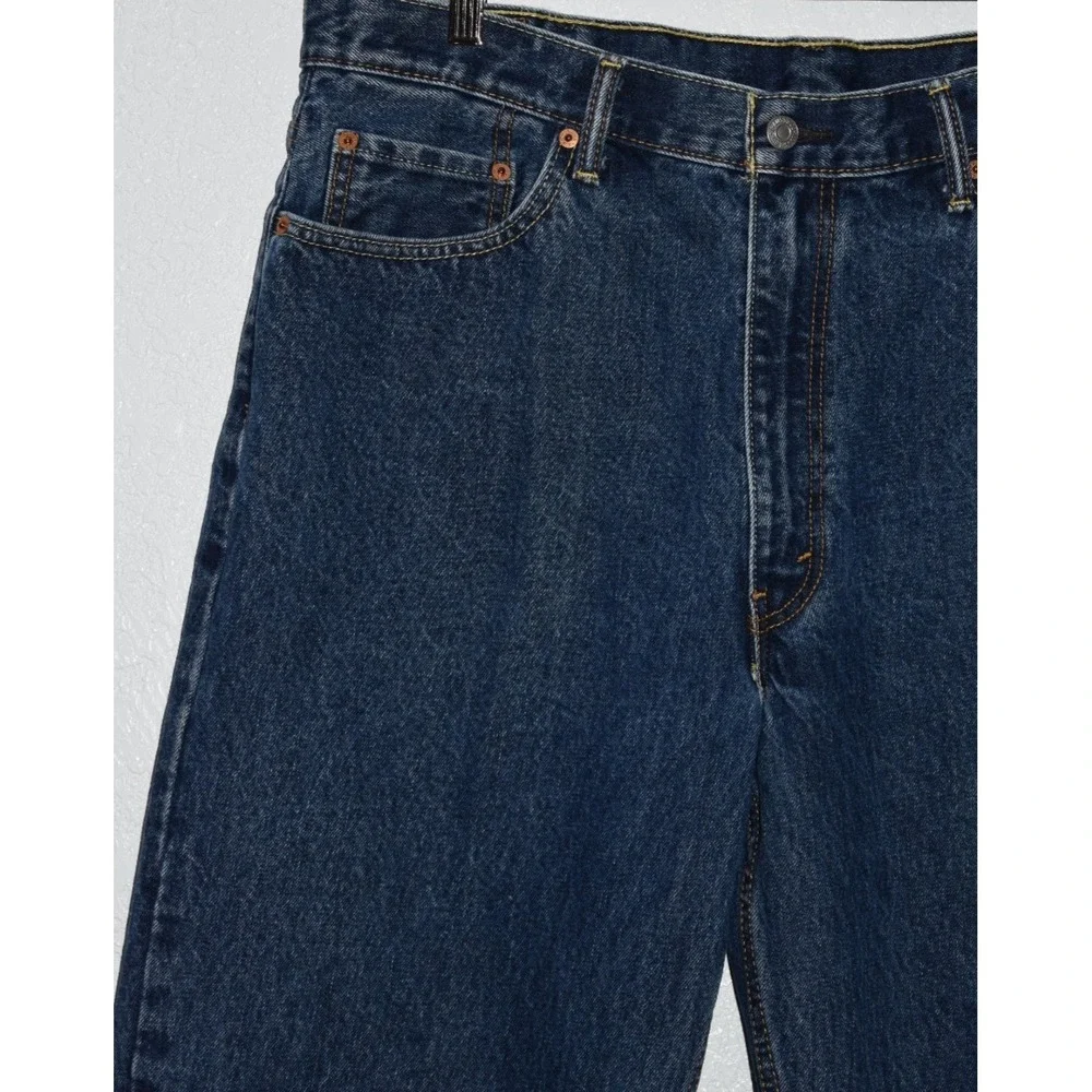 Levis 550 Mens 38x30 Relaxed Fit Blue Jeans 100% Cotton Medium Wash‎ 5-Pocket
